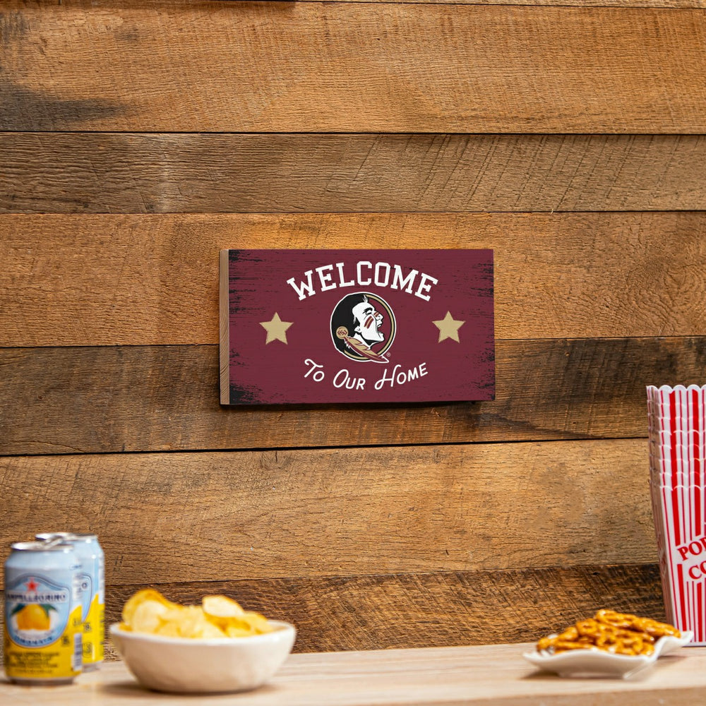 Florida State University Wood Wall Sign, 6x11 - Collegiate Home