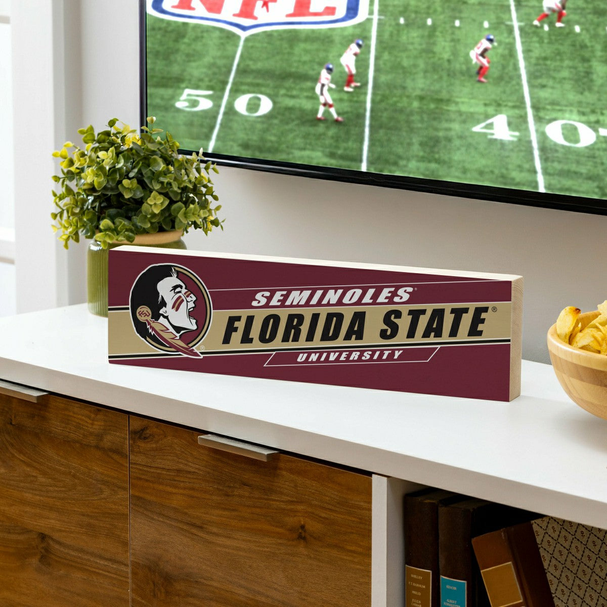 Florida State University Mantle Sign, Down Home Fans, 5x18 - Collegiate Home