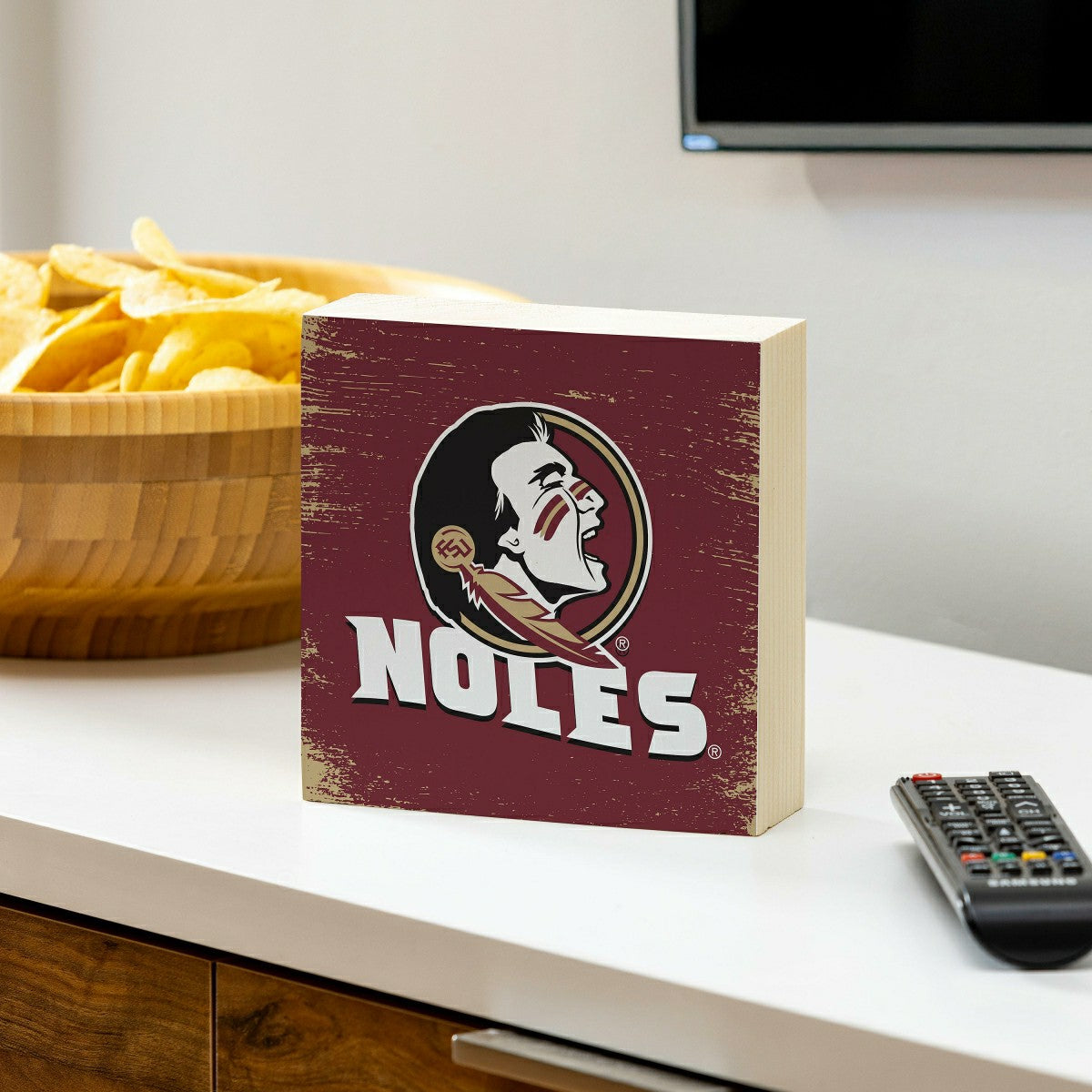 Florida State University Plock, Down Home Fans, 6x6 - Collegiate Home