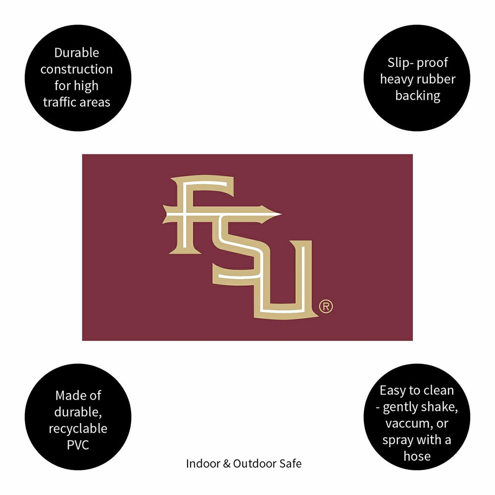 Full Color PVC Mat, 16" x 28", Florida State University - Collegiate
