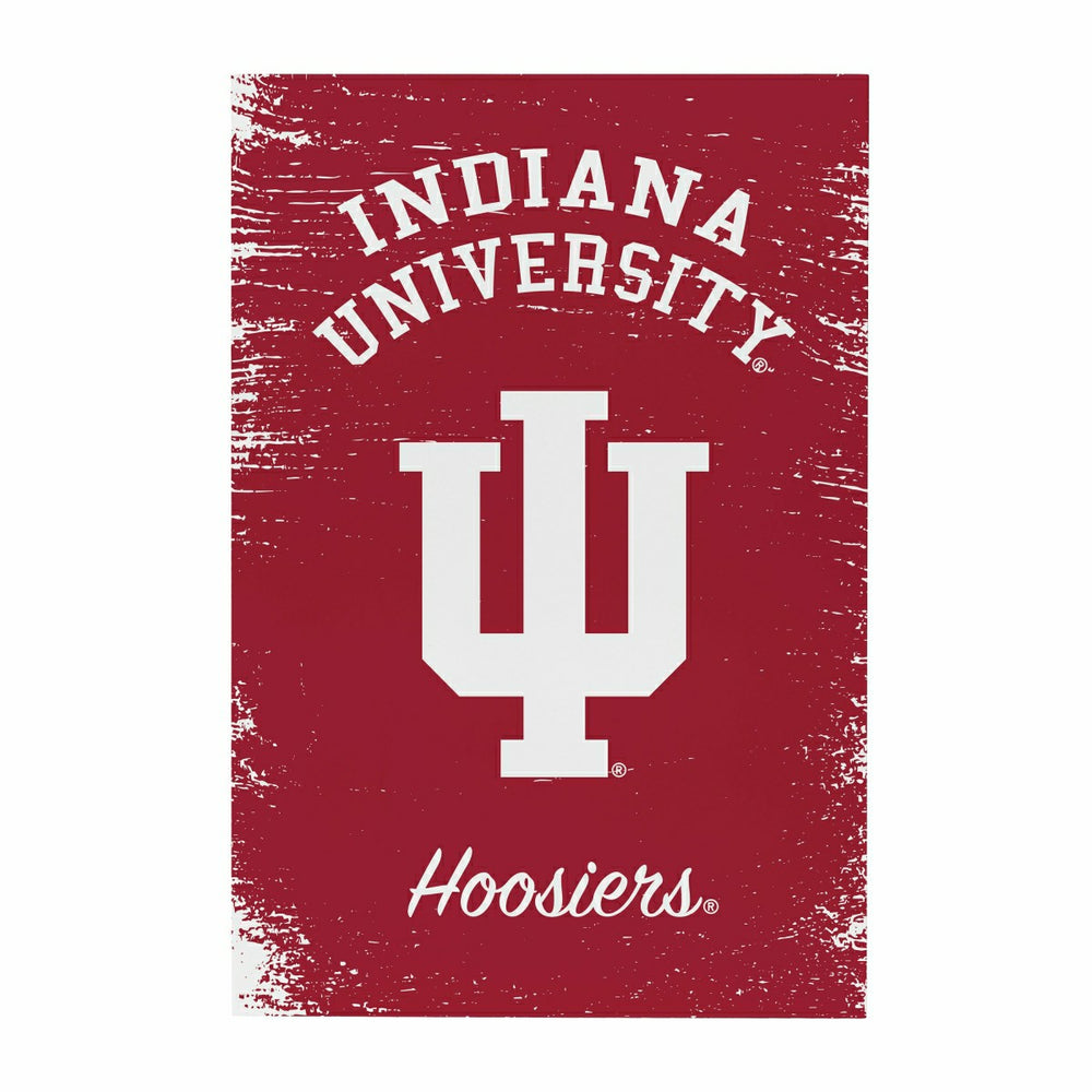 Indiana University Wood Wall Sign, 16x24 - Collegiate Home