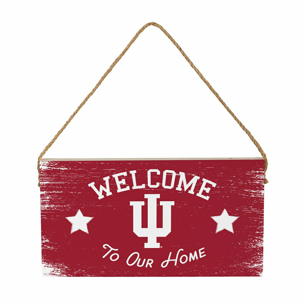 Indiana University Wood Wall Sign, 6x11 - Collegiate Home