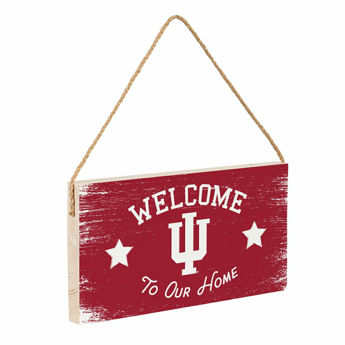 Indiana University Wood Wall Sign, 6x11 - Collegiate Home