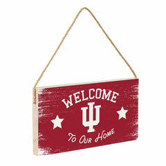 Indiana University Wood Wall Sign, 6x11 - Collegiate Home
