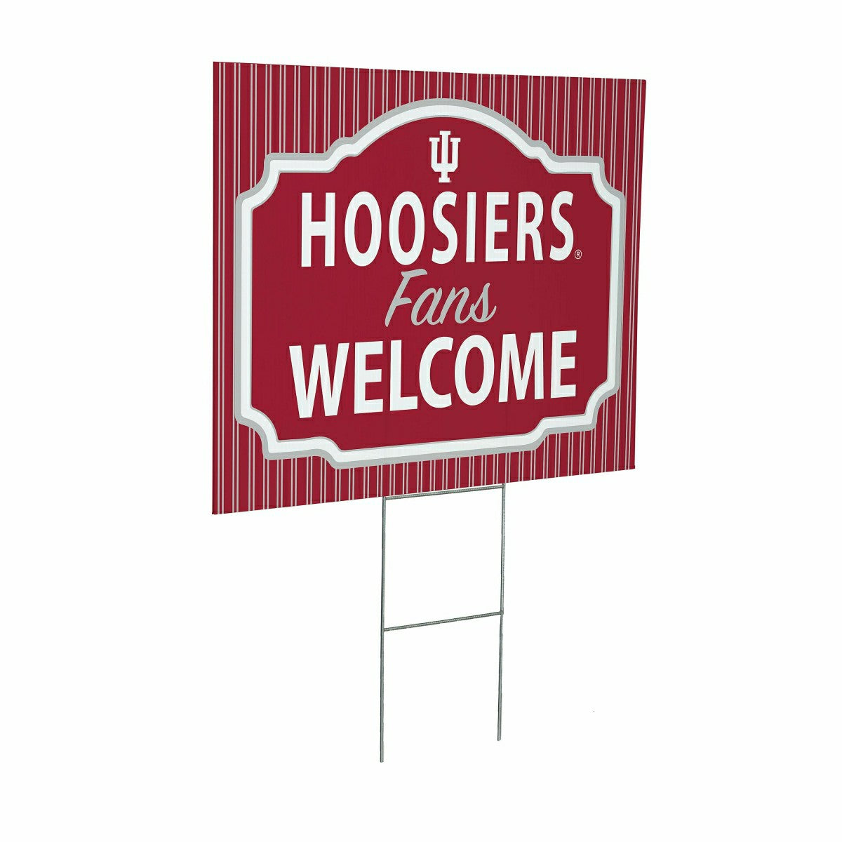 Indiana University Coroplast Yard Sign, "Fans Welcome" - Collegiate Home