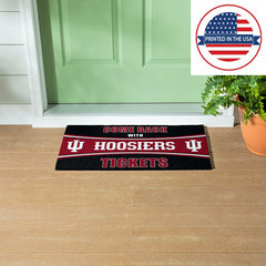 28" x 16" PVC Trapper Mat, Come Back with Tickets, Indiana University - Collegiate