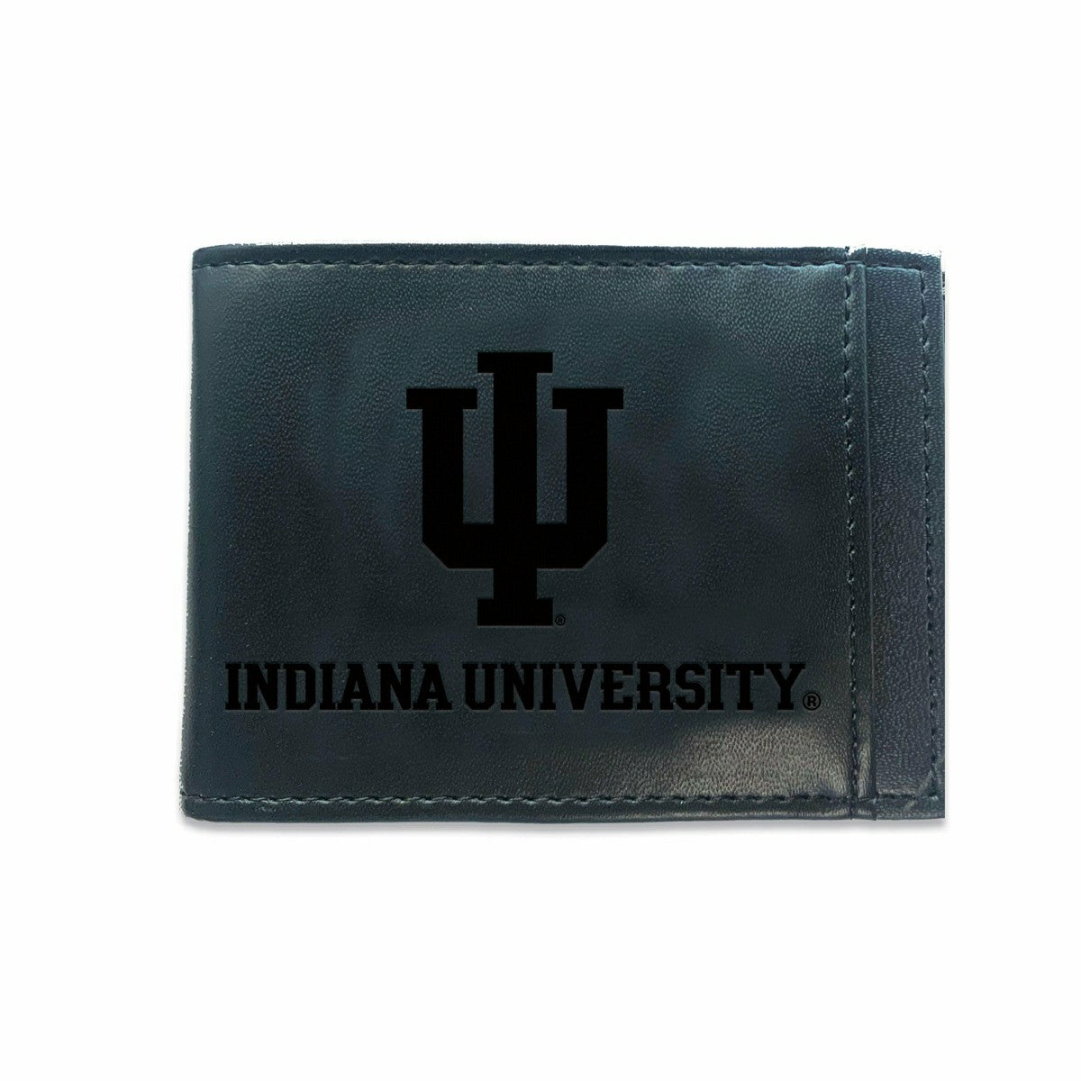 Front Pocket Wallet w/ RFID Blocking, Indiana University, Black - Collegiate Home