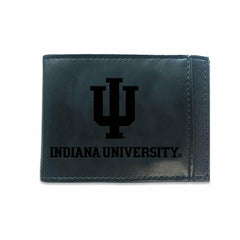 Front Pocket Wallet w/ RFID Blocking, Indiana University, Black - Collegiate Home