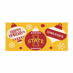 Iowa State University Holiday Flocked Coir Sassafras Switch Mat, 22"x1 - Collegiate