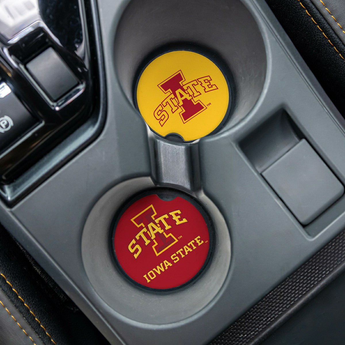 Iowa State University Car Coaster Set, 2pc - Collegiate Home