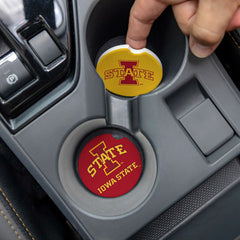 Iowa State University Car Coaster Set, 2pc - Collegiate Home