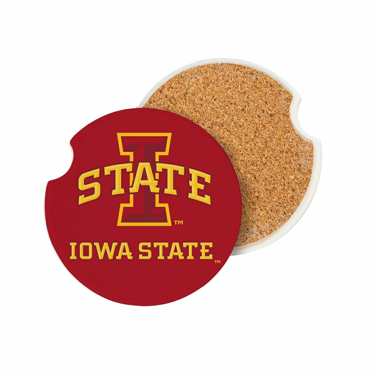 Iowa State University Car Coaster Set, 2pc - Collegiate Home