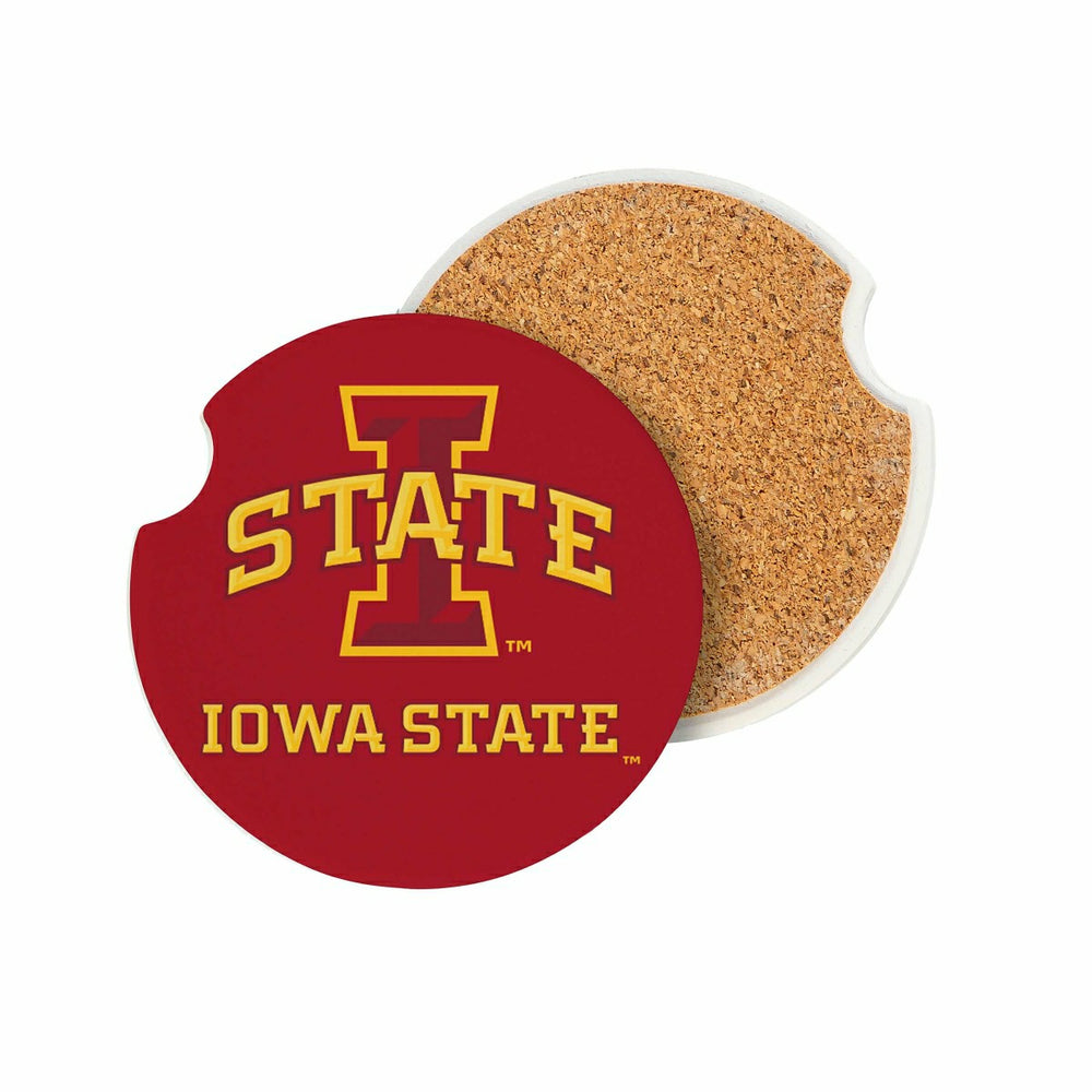 Iowa State University Car Coaster Set, 2pc - Collegiate Home