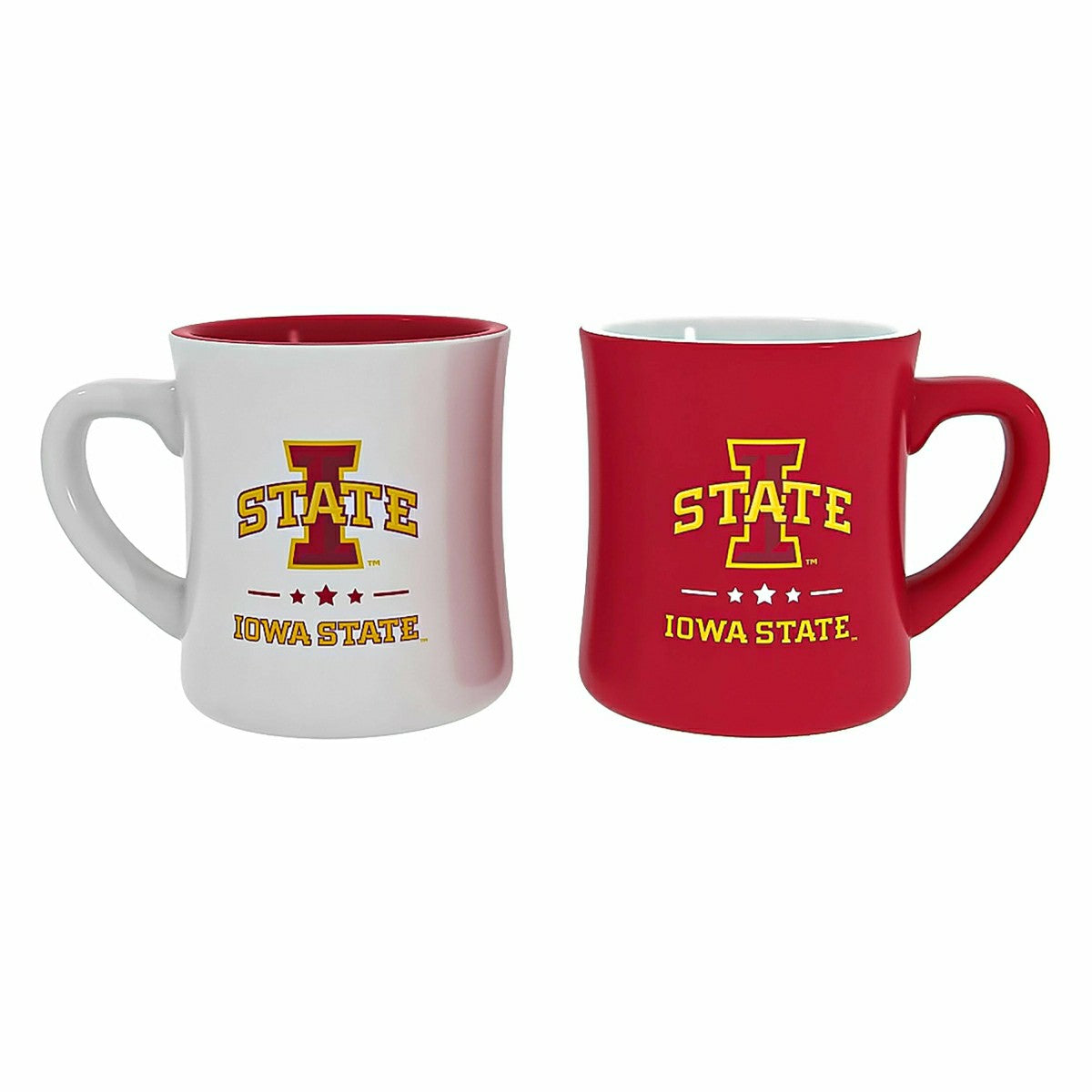 Iowa State University 10oz Ceramic Cup Set, 2pc - Collegiate Home