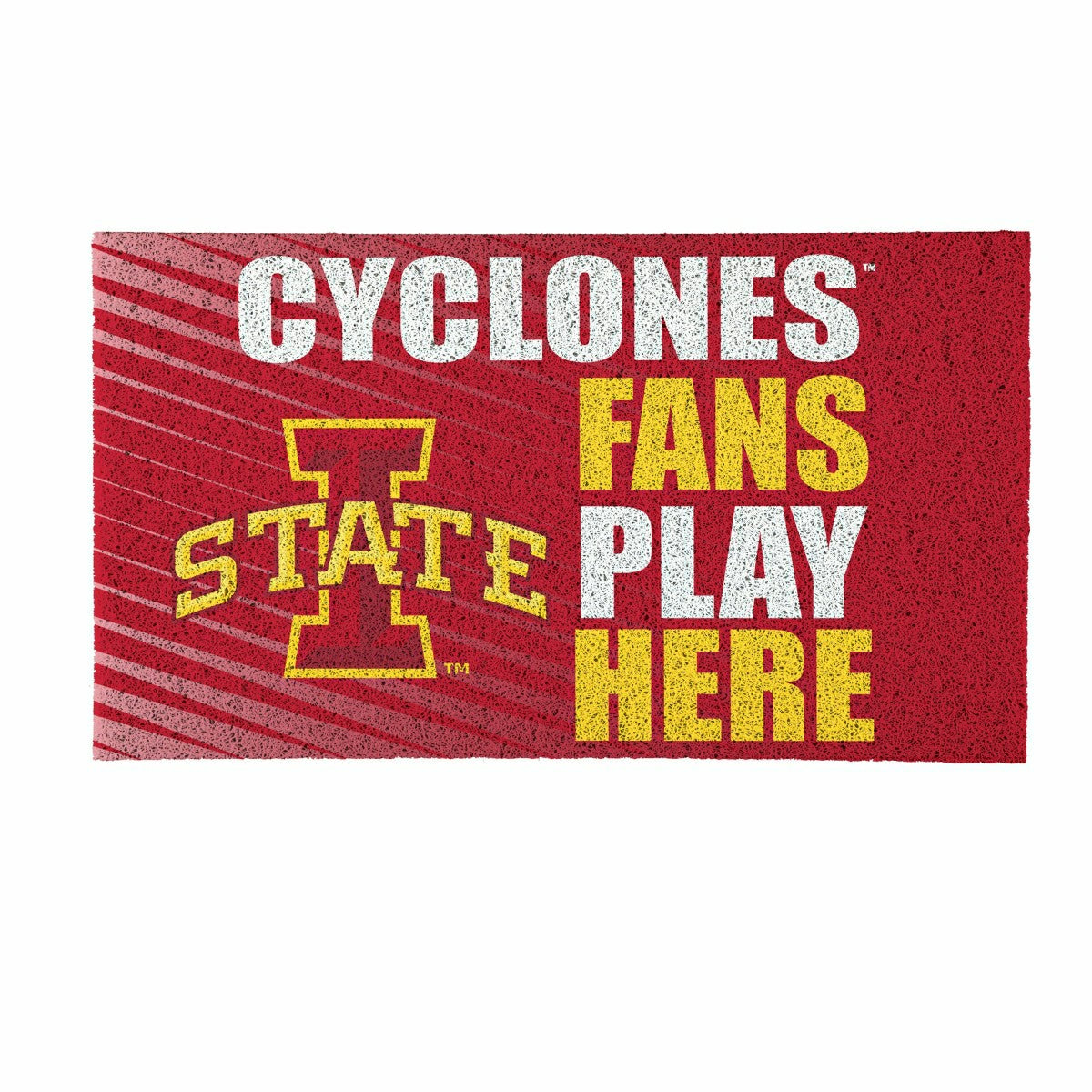 Iowa State University Fan Mat, 28"x16" - Collegiate