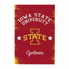 Iowa State University Wood Wall Sign, 16x24 - Collegiate Home