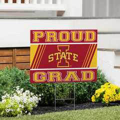 Iowa State University Coroplast Yard Sign Graduate - Collegiate Home