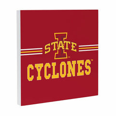 Iowa State University Wood Wall Sign, 12x12 - Collegiate Home