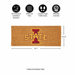 Iowa State University Extra Large Full Color Coir Mat, 60"x24" - Collegiate
