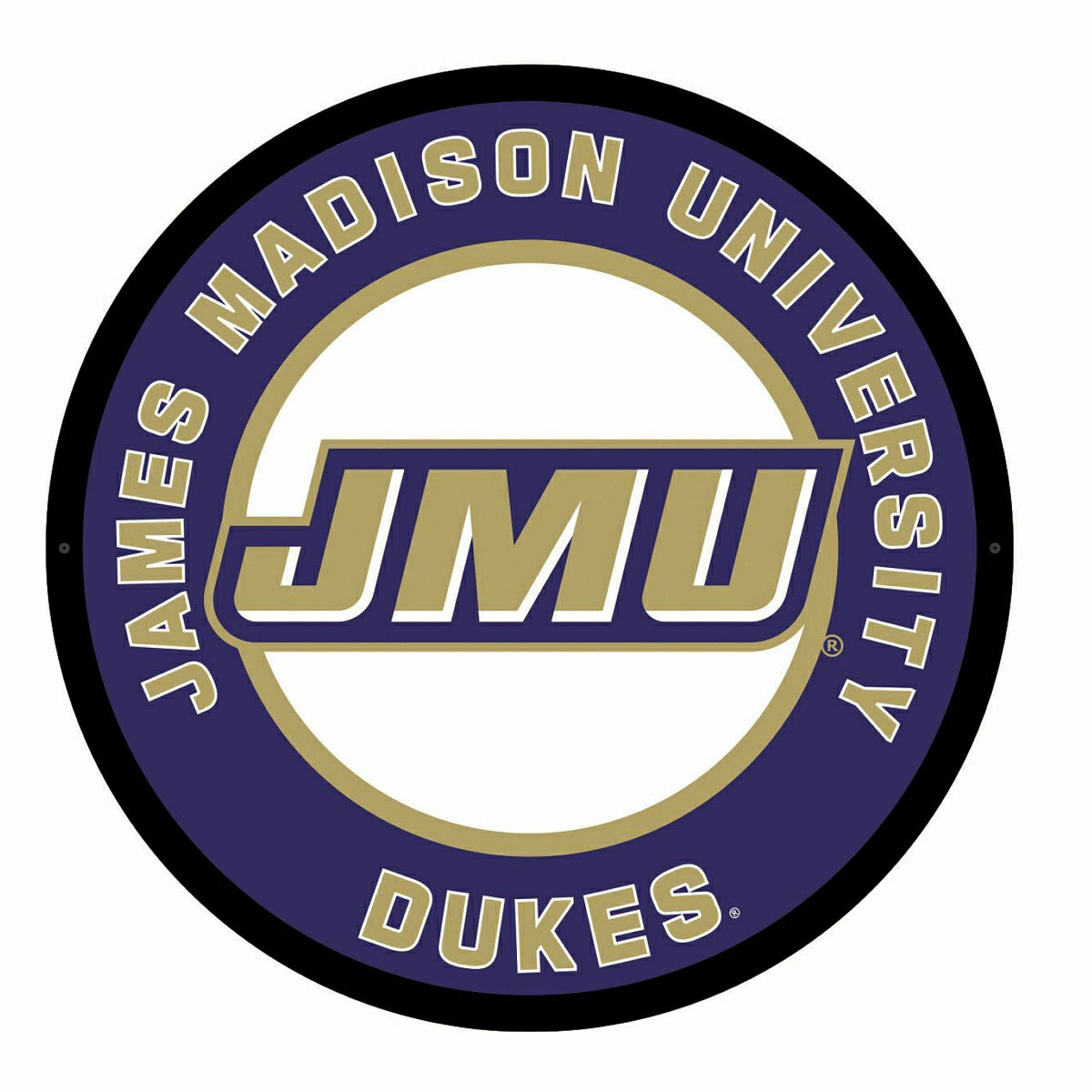 LED Wall Decor, Round, James Madison University - Collegiate Home