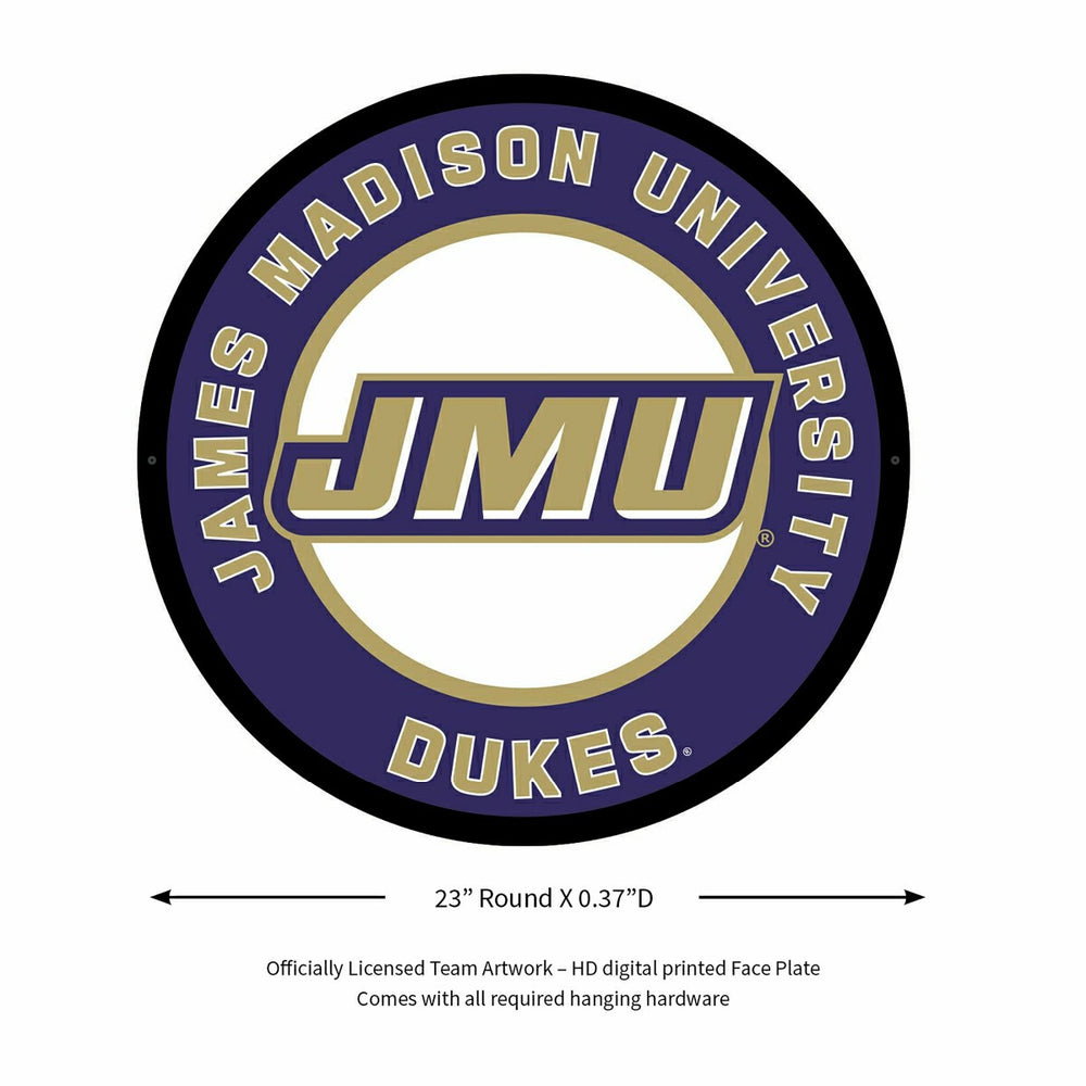 LED Wall Decor, Round, James Madison University - Collegiate Home