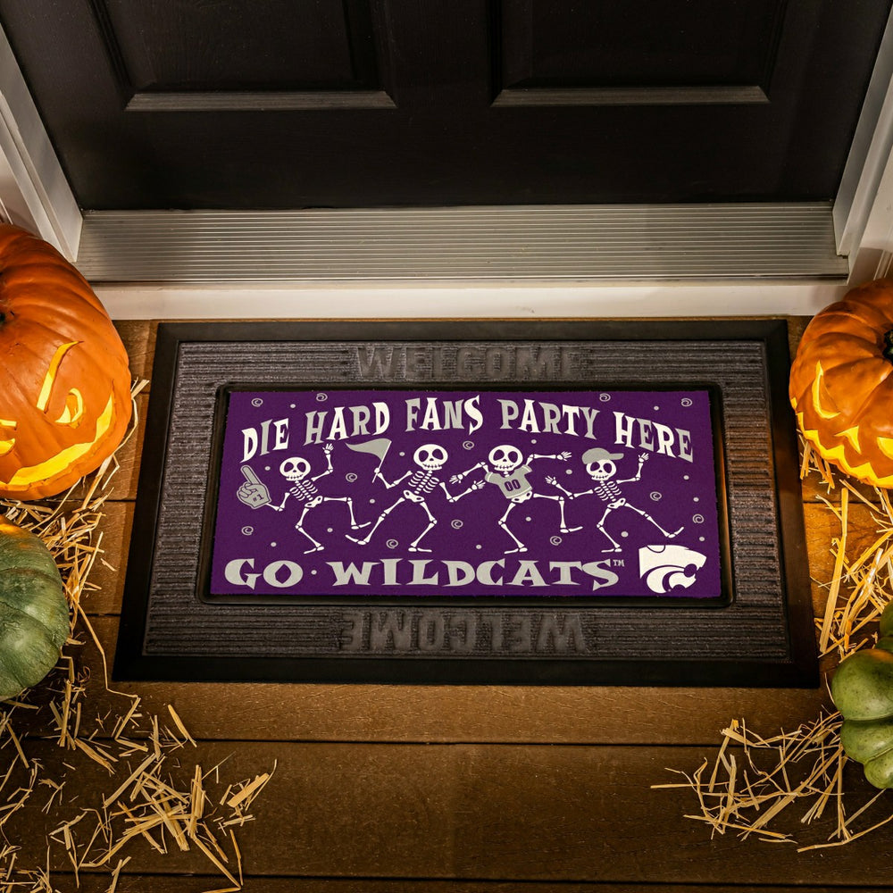 Kansas State University,University of Kansas Flocked Coir Halloween Sa - Collegiate