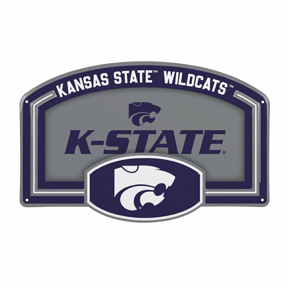 Kansas State University USA Embossed Steel Wall Sign, 11" x 17" - Collegiate Home