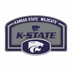 Kansas State University USA Embossed Steel Wall Sign, 11" x 17" - Collegiate Home