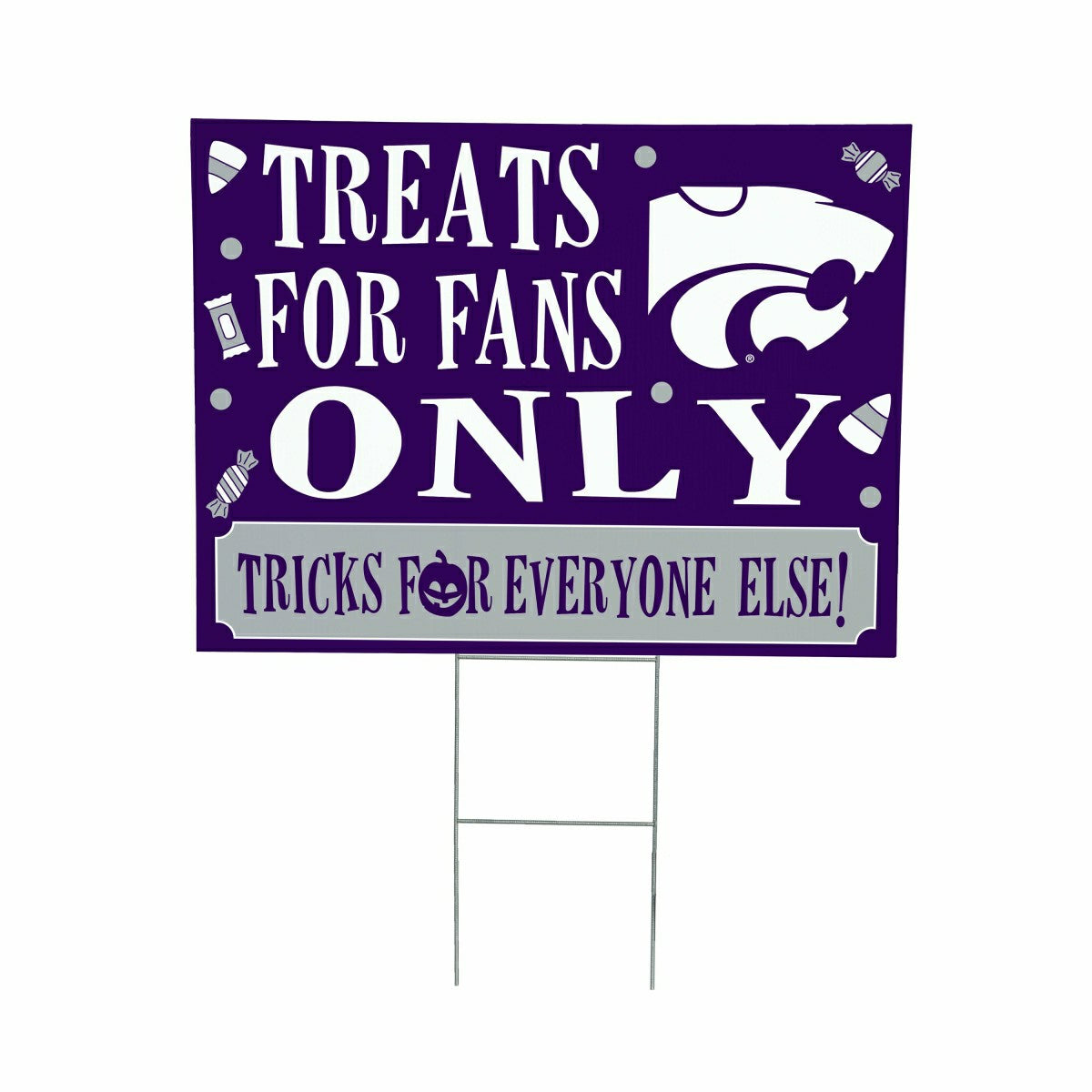 Kansas State University Yard Sign, Halloween Treats for Fans - Collegiate Home