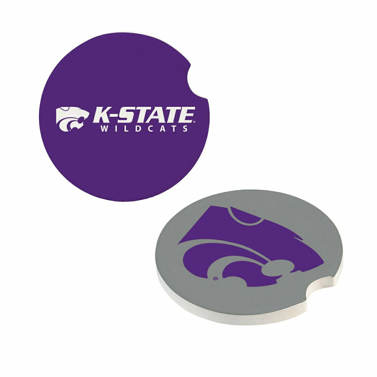 Kansas State University Car Coaster Set, 2pc - Collegiate Home