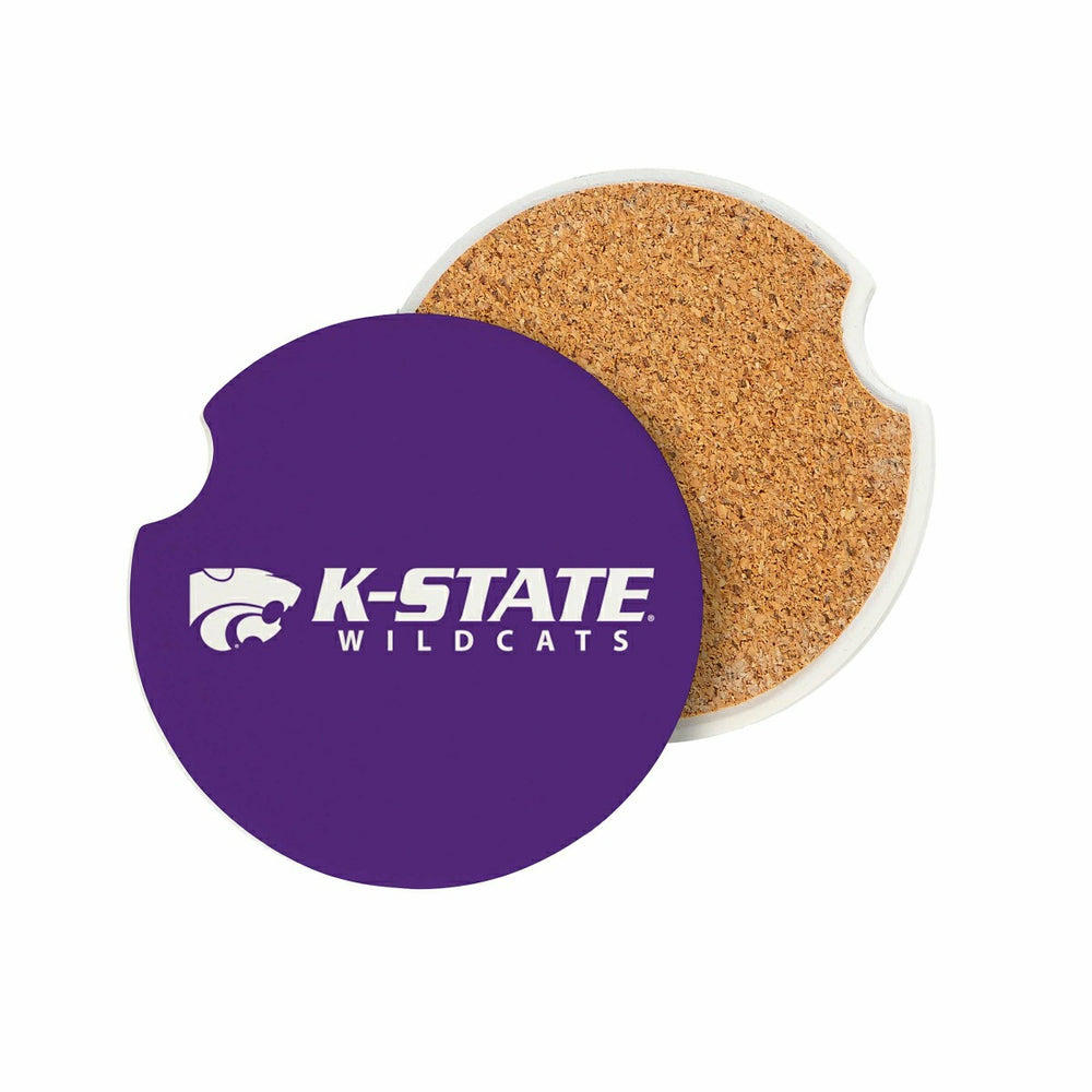 Kansas State University Car Coaster Set, 2pc - Collegiate Home