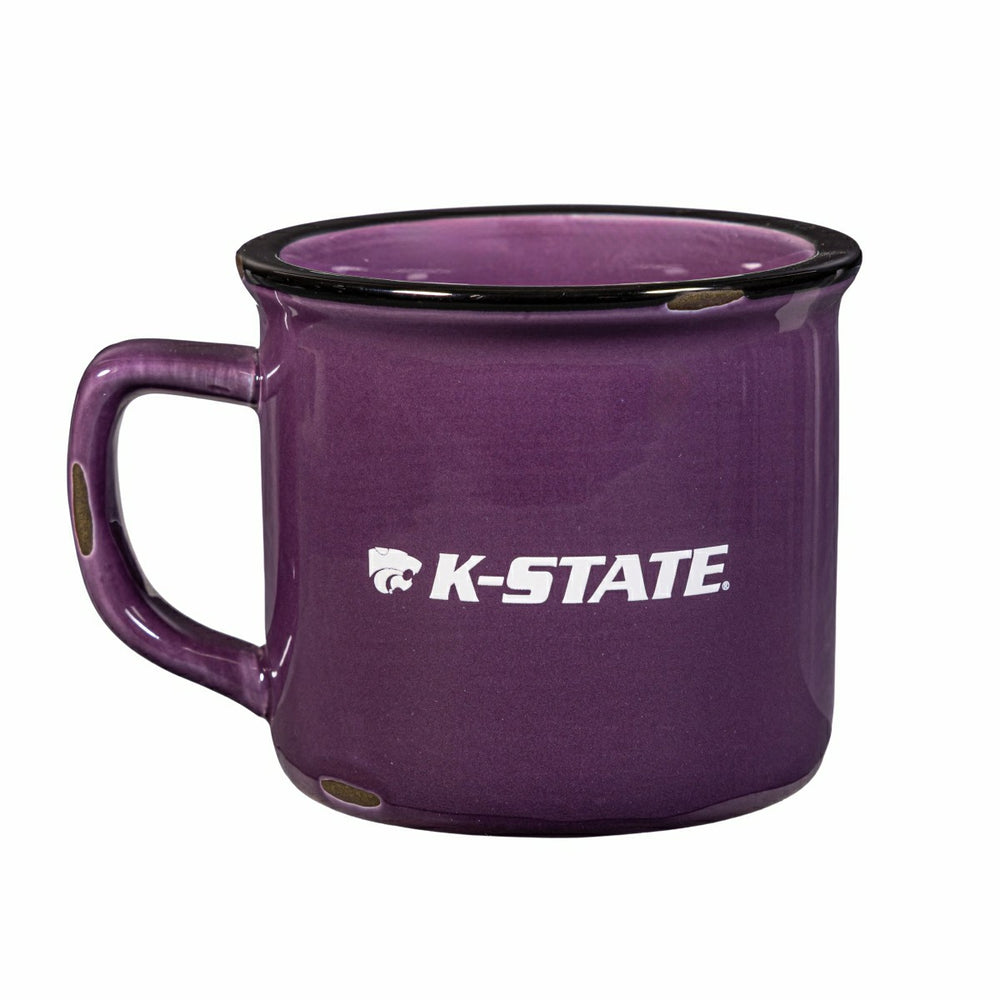 Kansas State University Ceramic Camp Cup with Enamel Finish, 14oz - Collegiate Home