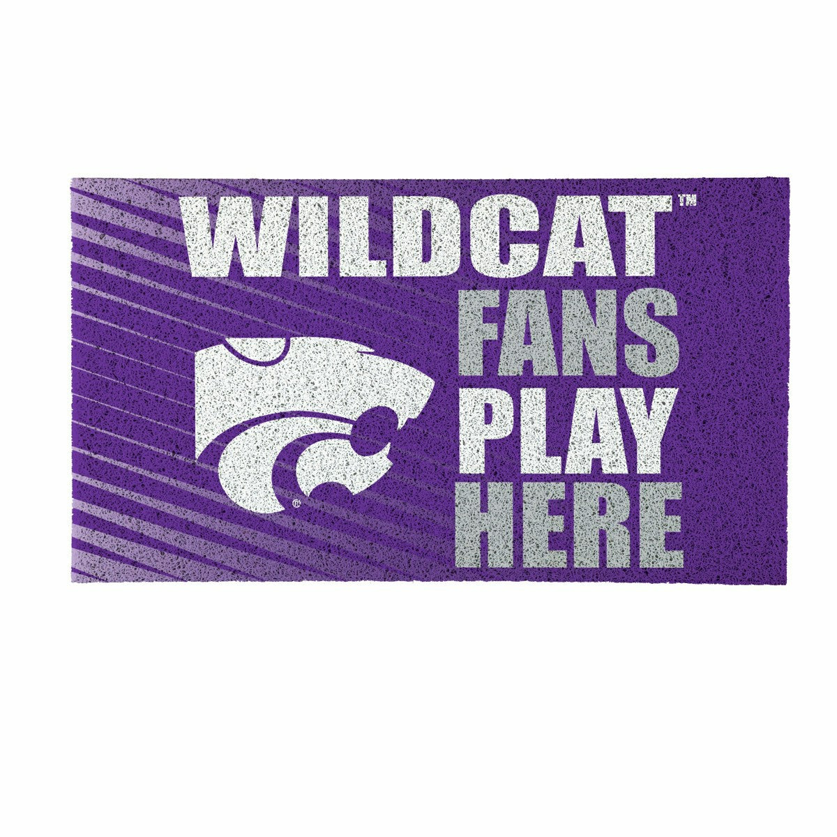 Kansas State University Fan Mat, 28"x16" - Collegiate