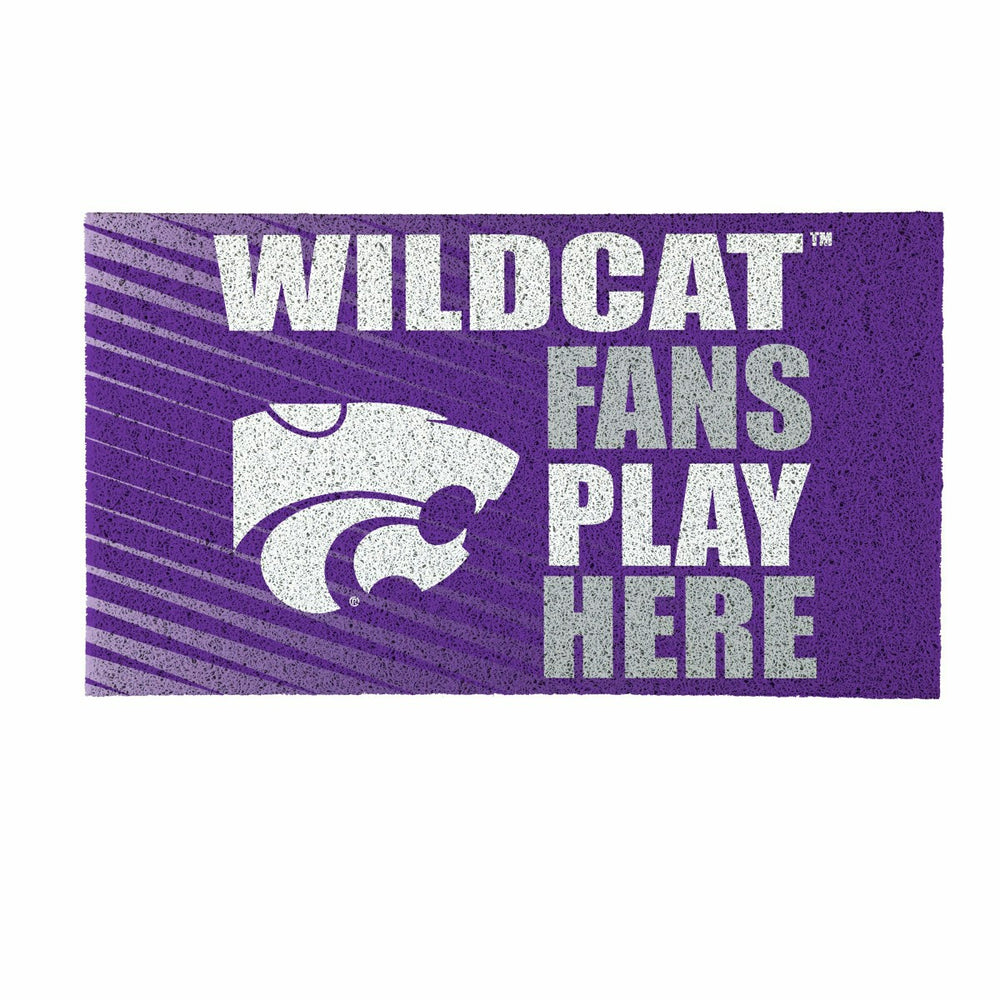 Kansas State University Fan Mat, 28"x16" - Collegiate