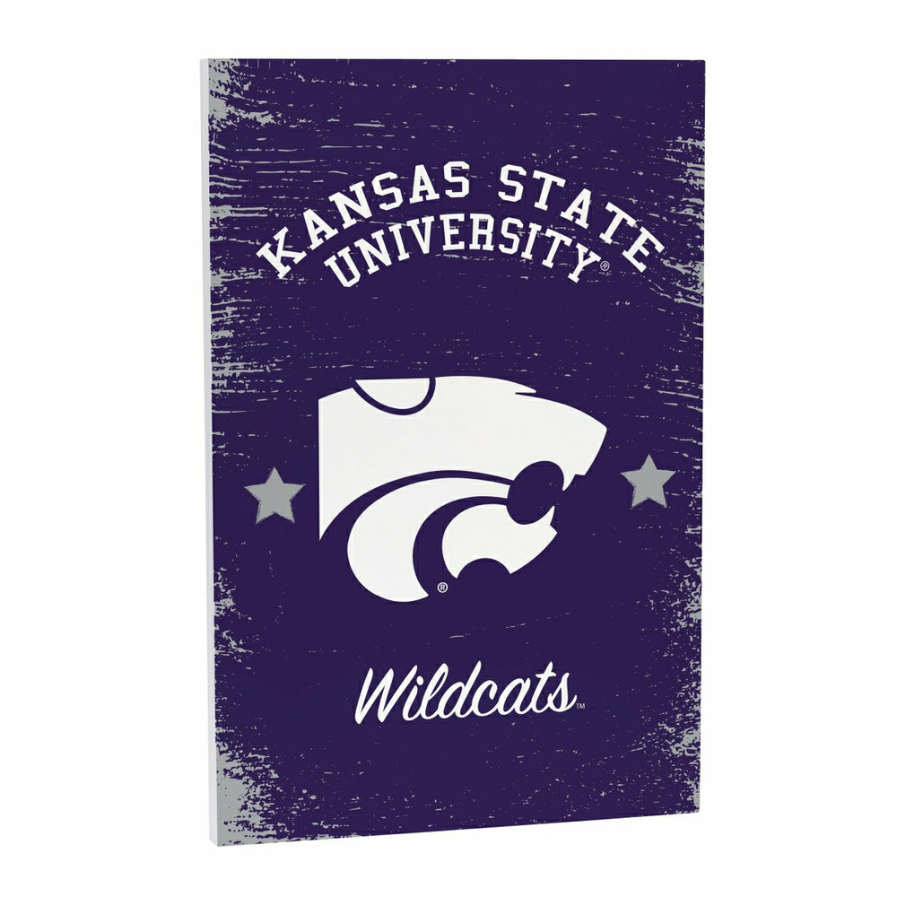 Kansas State University Wood Wall Sign, 16x24 - Collegiate Home