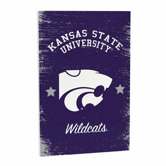Kansas State University Wood Wall Sign, 16x24 - Collegiate Home