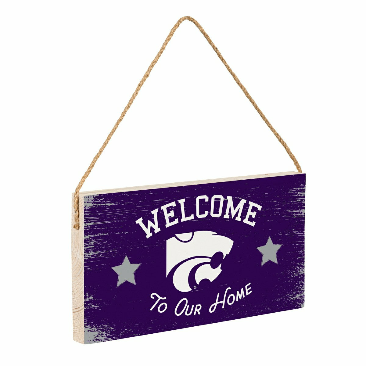 Kansas State University Wood Wall Sign, 6x11 - Collegiate Home