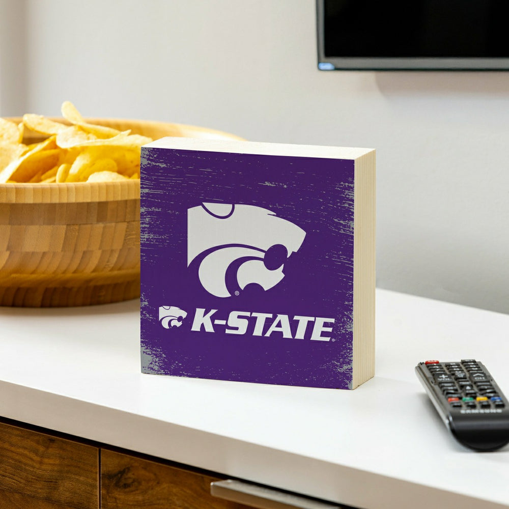 Kansas State University Plock, Down Home Fans, 6x6 - Collegiate Home