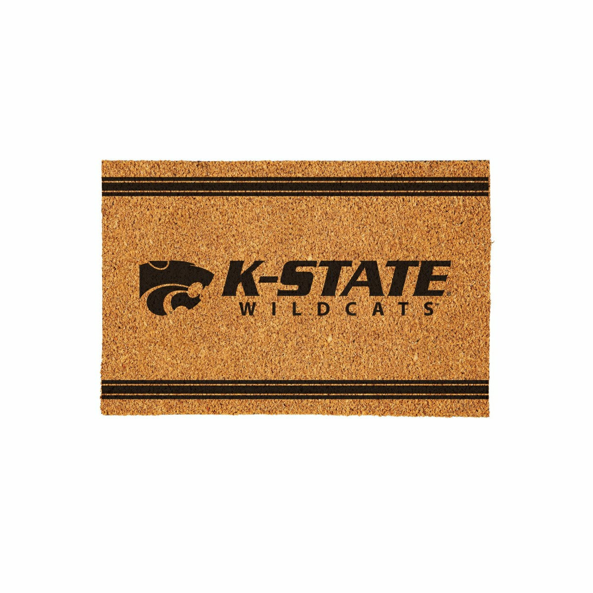 Kansas State University Large One Color Coir Mat, 36"x24" - Collegiate