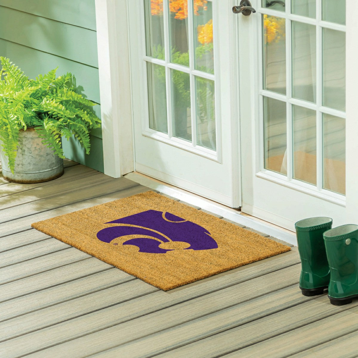 Kansas State University Large Full Color Coir Mat, 36"x24" - Collegiate
