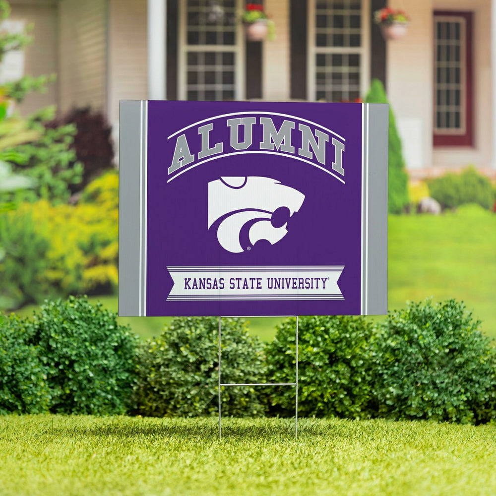 Kansas State University Coroplast Yard Sign Alumni - Collegiate Home