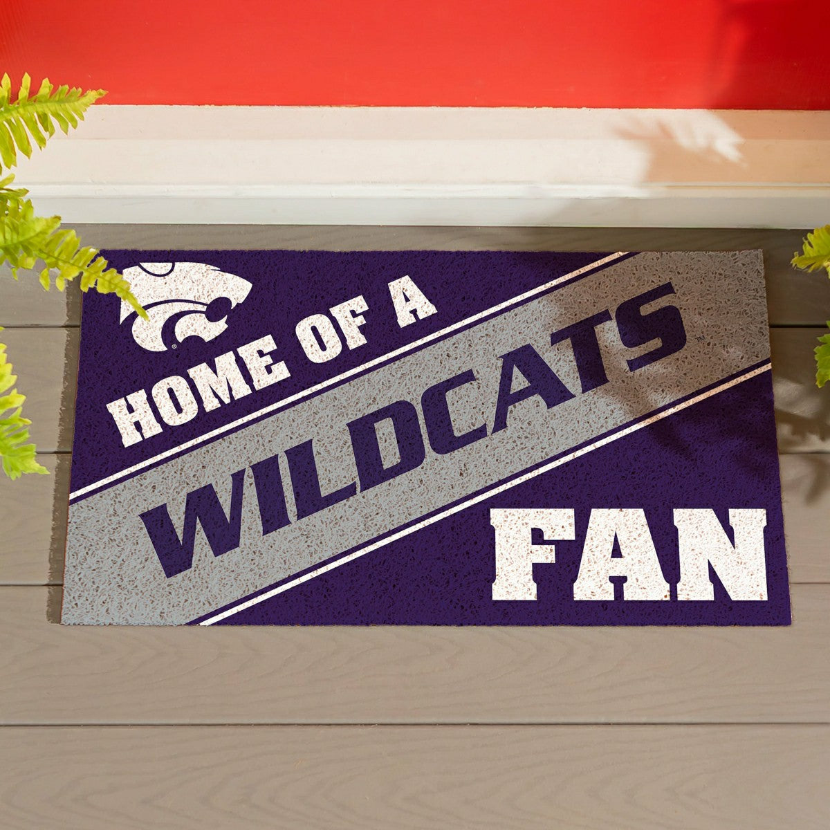 Kansas State University, PVC Mat COLOR, Home of a Fan - Collegiate