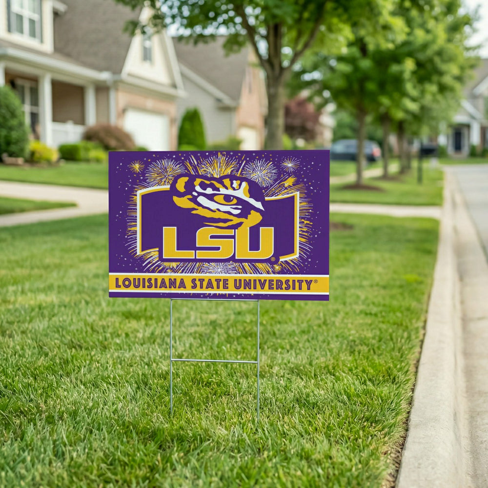 Louisiana State University Yard Sign, Patriotic - Collegiate Home