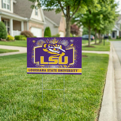 Louisiana State University Yard Sign, Patriotic - Collegiate Home