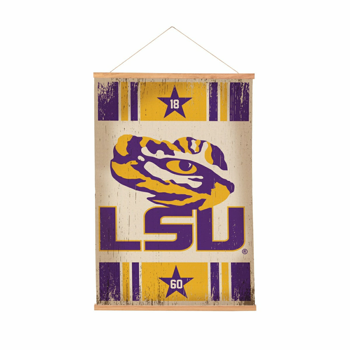 Louisiana State University, Canvas Wall Tapestry, Medium, 36x24 - Collegiate Home