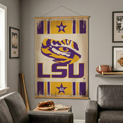 Louisiana State University, Canvas Wall Tapestry, Large, 54x36 - Collegiate Home