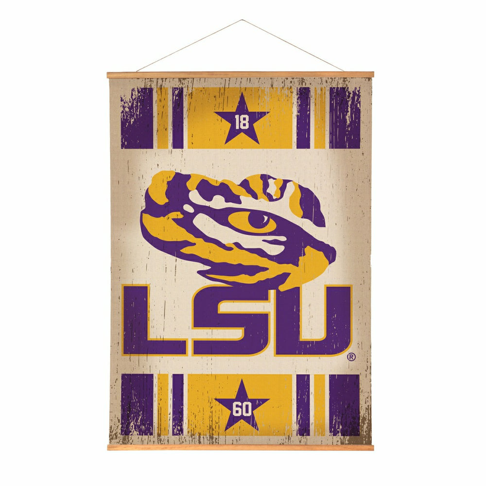 Louisiana State University, Canvas Wall Tapestry, Large, 54x36 - Collegiate Home