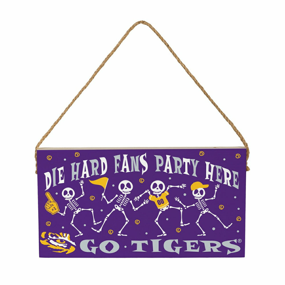 Louisiana State University Halloween Wood Wall Sign, 6x11 - Collegiate Home
