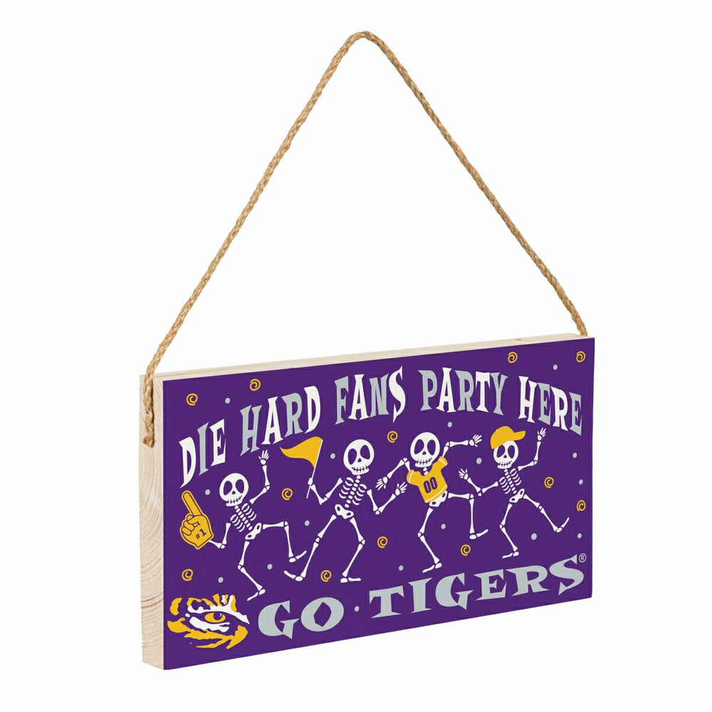 Louisiana State University Halloween Wood Wall Sign, 6x11 - Collegiate Home