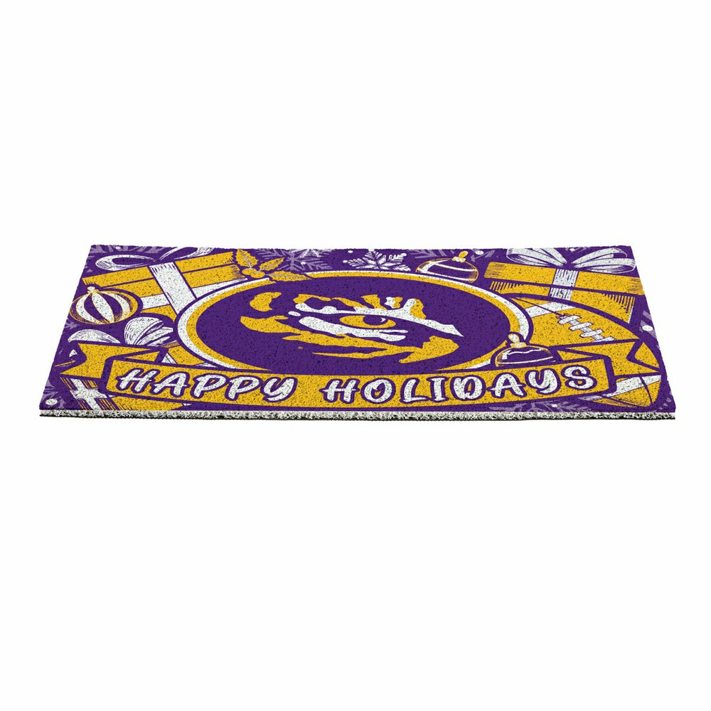 Louisiana State University Holiday PVC Mat, 28"x16" - Collegiate